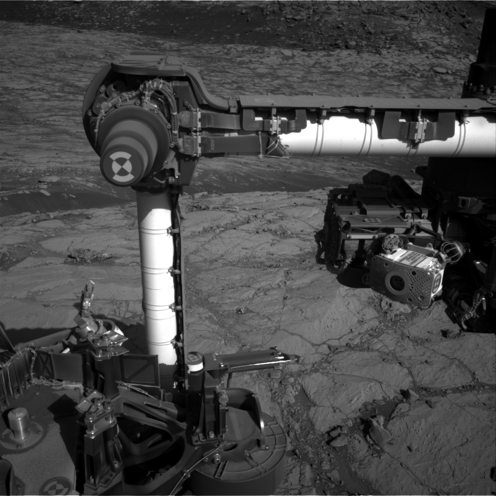 Nasa's Mars rover Curiosity acquired this image using its Right Navigation Camera on Sol 2618, at drive 1002, site number 78