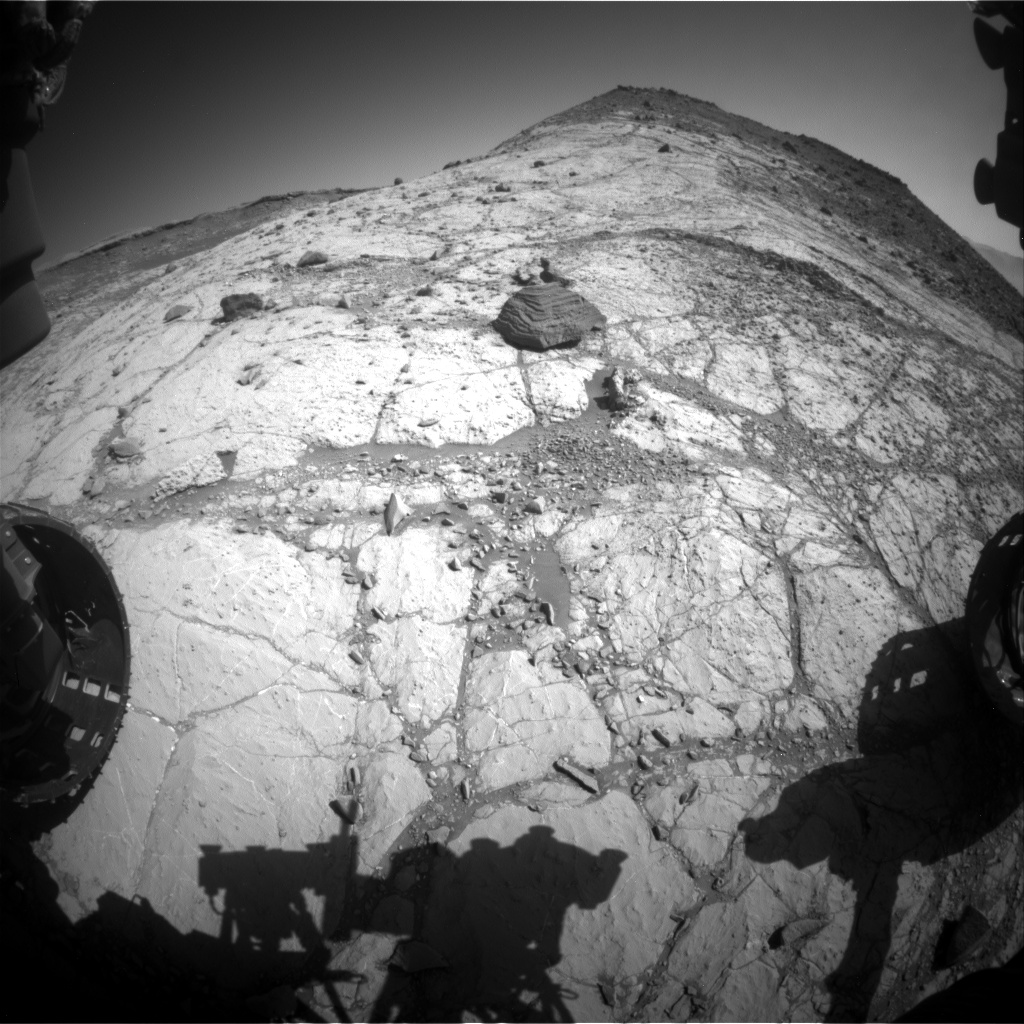 Nasa's Mars rover Curiosity acquired this image using its Front Hazard Avoidance Camera (Front Hazcam) on Sol 2620, at drive 1002, site number 78