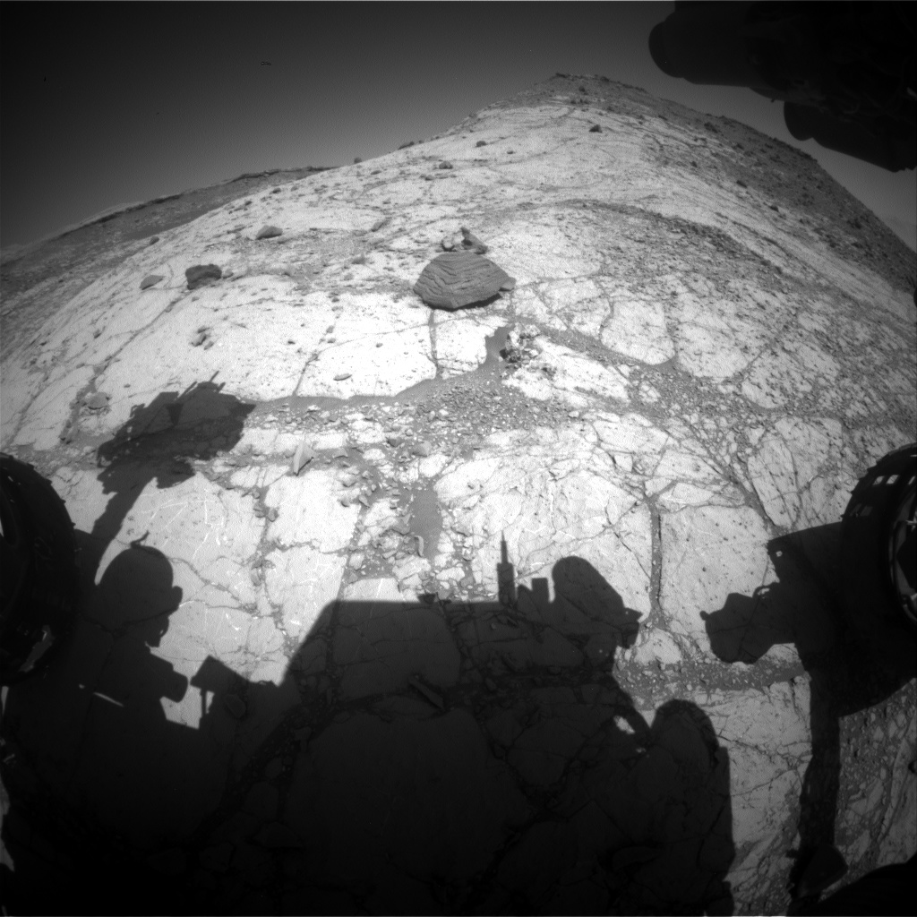 Nasa's Mars rover Curiosity acquired this image using its Front Hazard Avoidance Camera (Front Hazcam) on Sol 2626, at drive 1002, site number 78