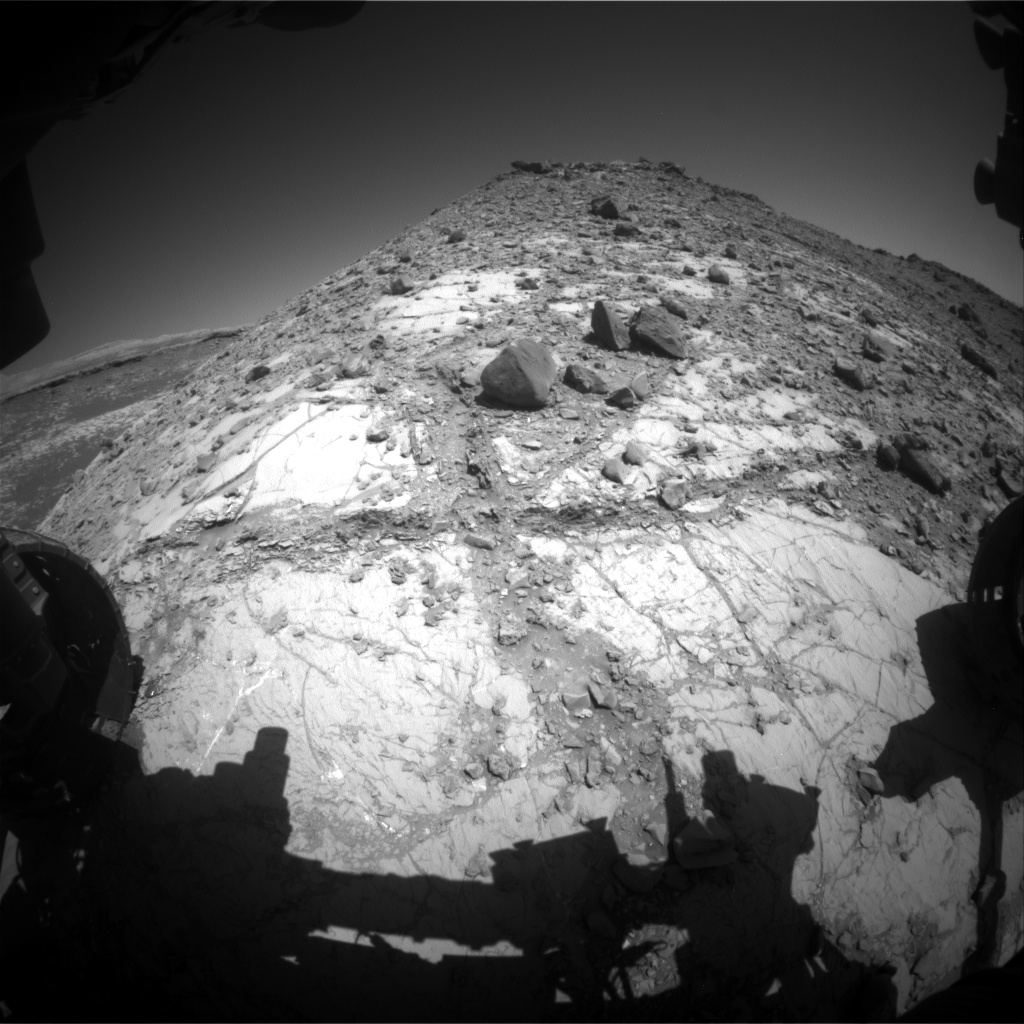 Nasa's Mars rover Curiosity acquired this image using its Front Hazard Avoidance Camera (Front Hazcam) on Sol 2633, at drive 1138, site number 78