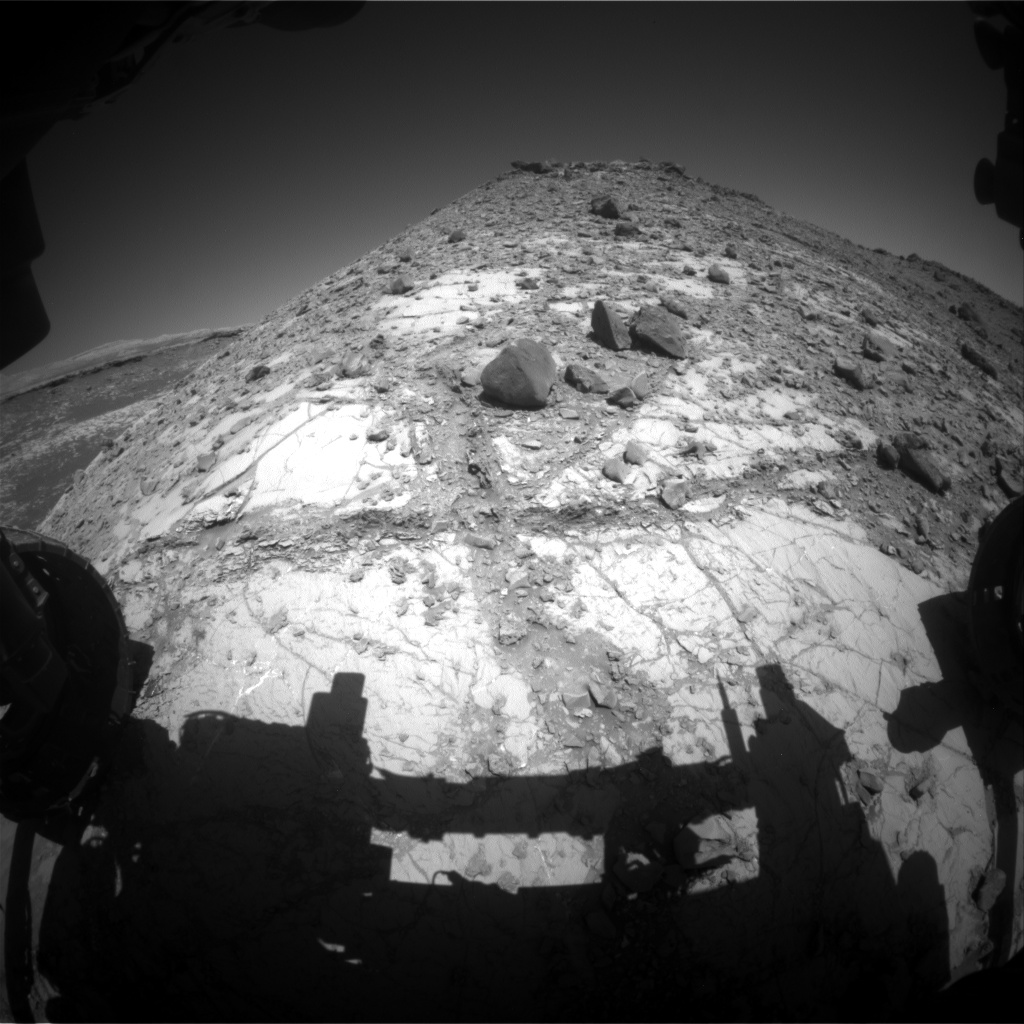 Nasa's Mars rover Curiosity acquired this image using its Front Hazard Avoidance Camera (Front Hazcam) on Sol 2634, at drive 1138, site number 78