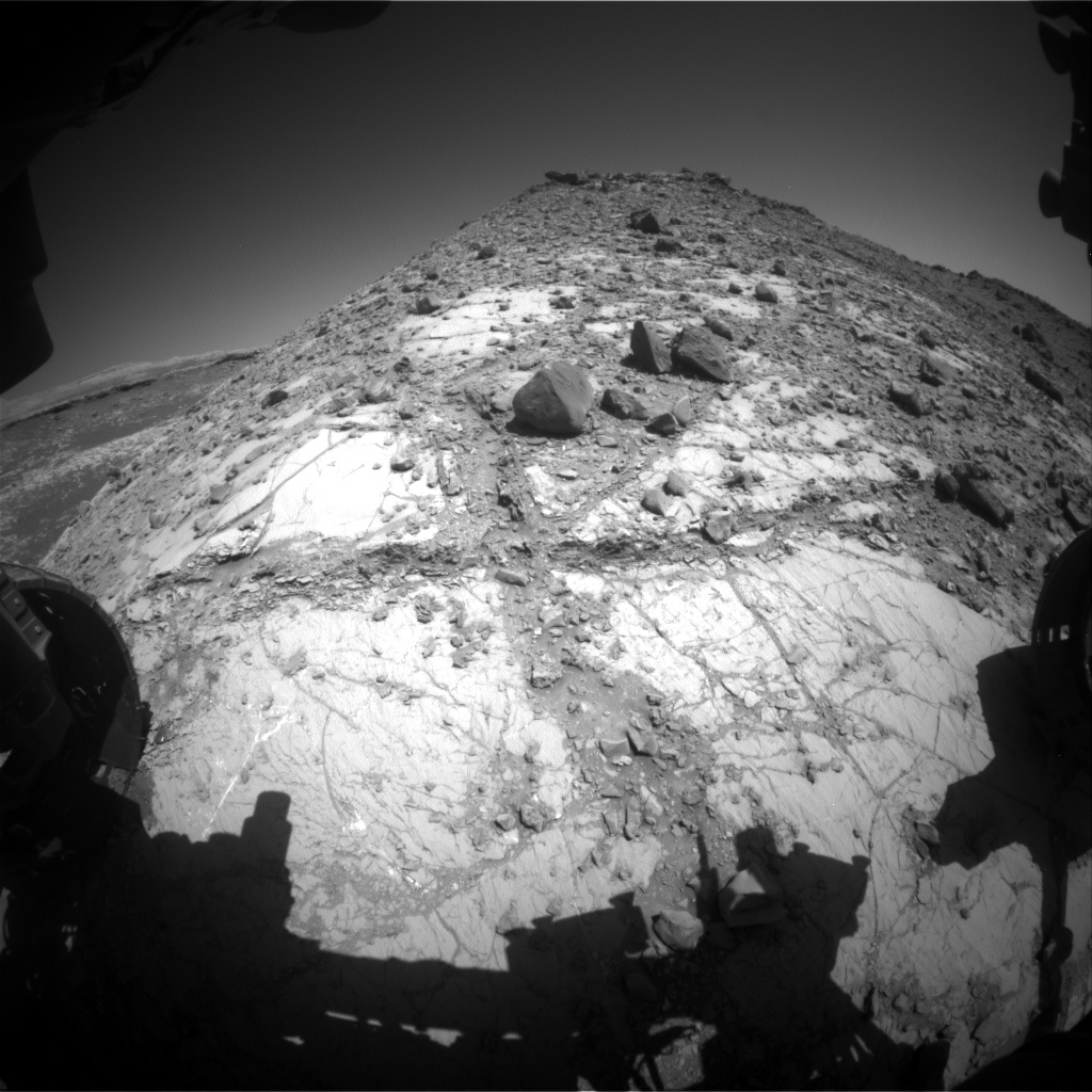 Nasa's Mars rover Curiosity acquired this image using its Front Hazard Avoidance Camera (Front Hazcam) on Sol 2636, at drive 1138, site number 78