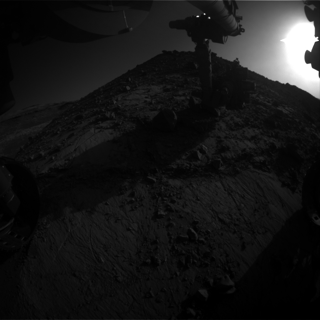Nasa's Mars rover Curiosity acquired this image using its Front Hazard Avoidance Camera (Front Hazcam) on Sol 2641, at drive 1160, site number 78