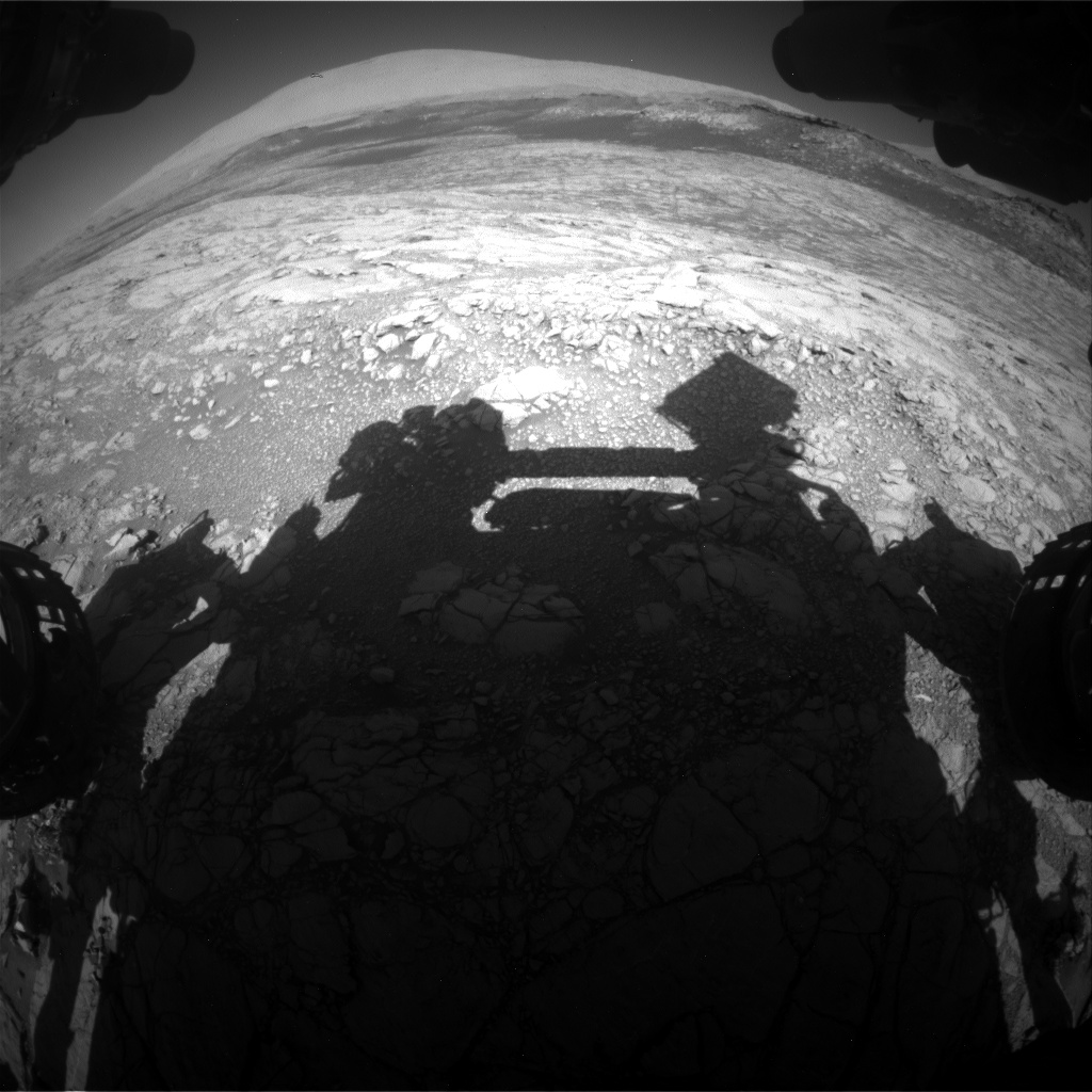 Nasa's Mars rover Curiosity acquired this image using its Front Hazard Avoidance Camera (Front Hazcam) on Sol 2643, at drive 1442, site number 78