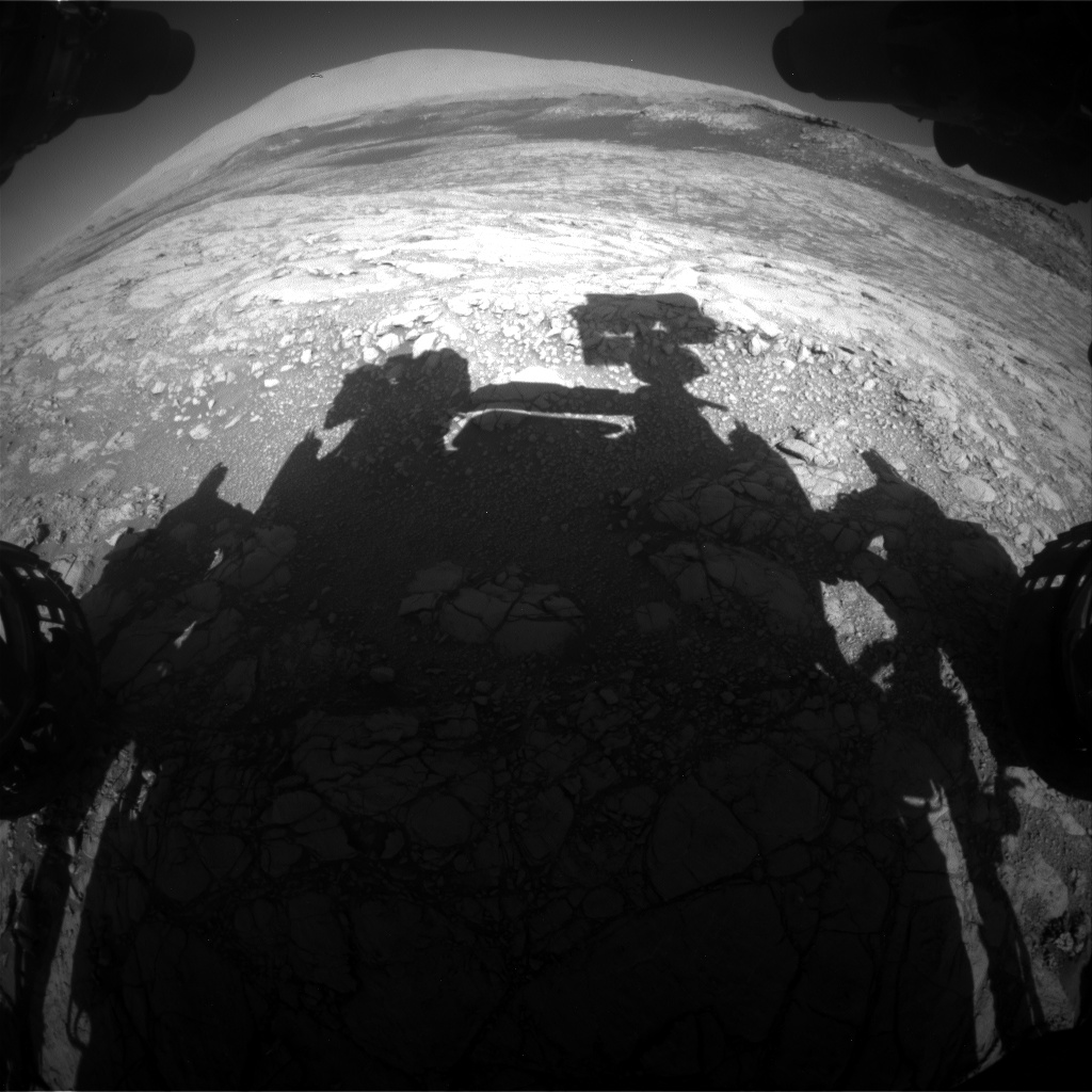 Nasa's Mars rover Curiosity acquired this image using its Front Hazard Avoidance Camera (Front Hazcam) on Sol 2644, at drive 1442, site number 78