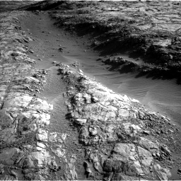 Nasa's Mars rover Curiosity acquired this image using its Left Navigation Camera on Sol 2645, at drive 1466, site number 78