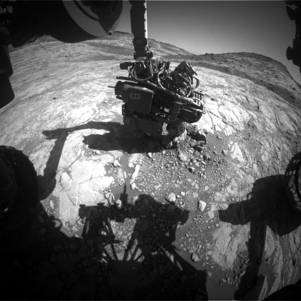 Nasa's Mars rover Curiosity acquired this image using its Front Hazard Avoidance Camera (Front Hazcam) on Sol 2647, at drive 1652, site number 78