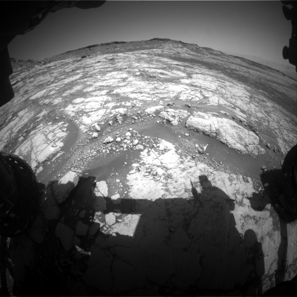 Nasa's Mars rover Curiosity acquired this image using its Front Hazard Avoidance Camera (Front Hazcam) on Sol 2655, at drive 1946, site number 78