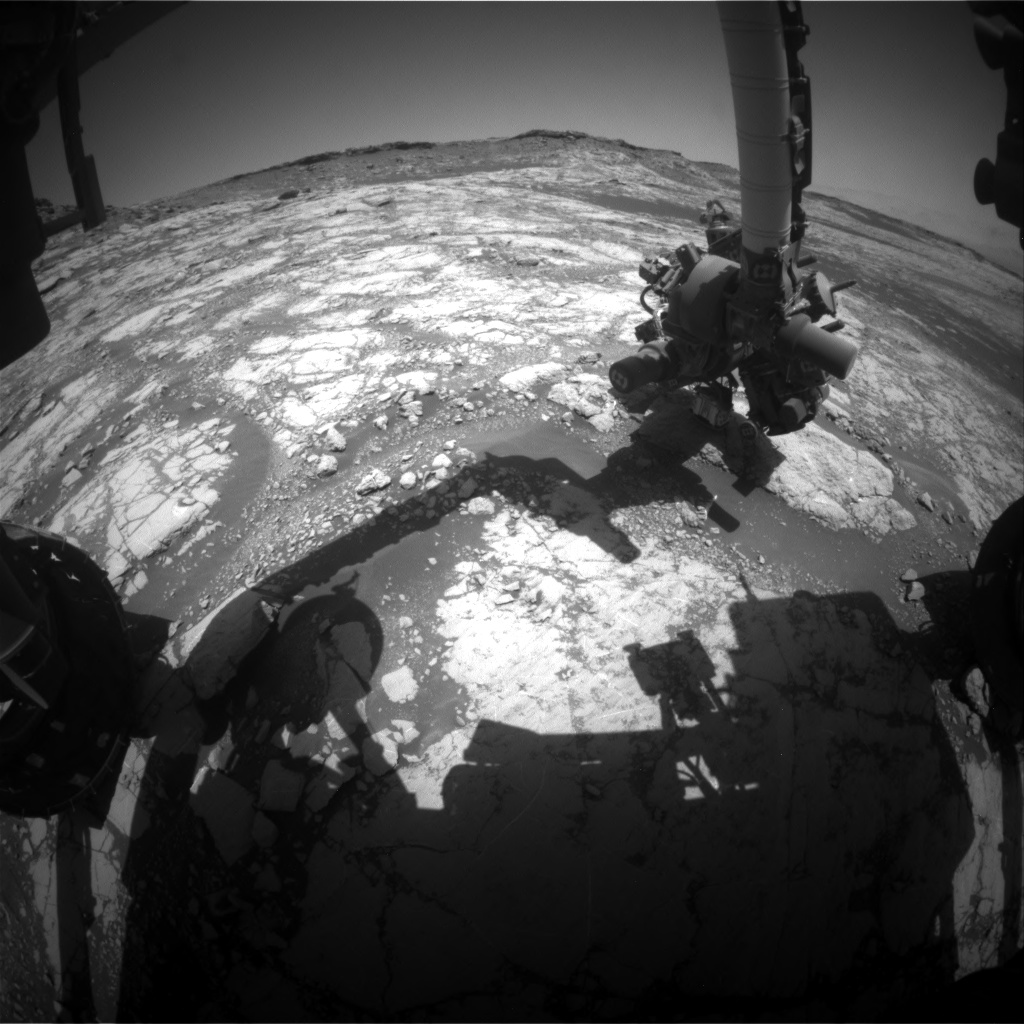 Nasa's Mars rover Curiosity acquired this image using its Front Hazard Avoidance Camera (Front Hazcam) on Sol 2657, at drive 1946, site number 78