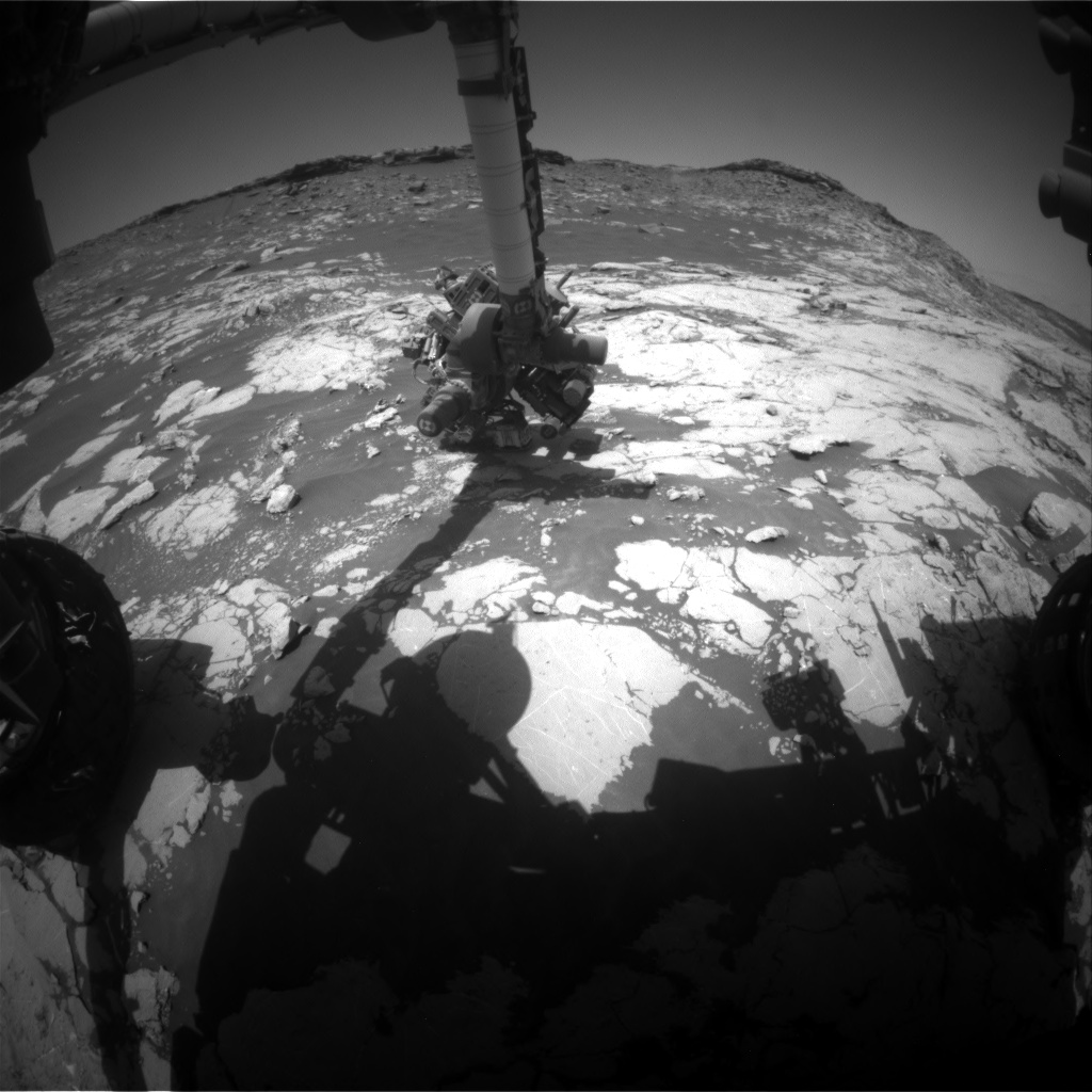 Nasa's Mars rover Curiosity acquired this image using its Front Hazard Avoidance Camera (Front Hazcam) on Sol 2658, at drive 2228, site number 78