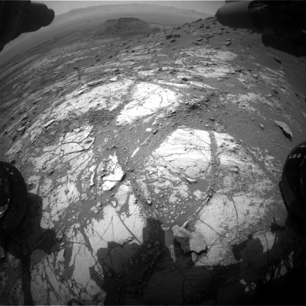 Nasa's Mars rover Curiosity acquired this image using its Front Hazard Avoidance Camera (Front Hazcam) on Sol 2664, at drive 0, site number 79