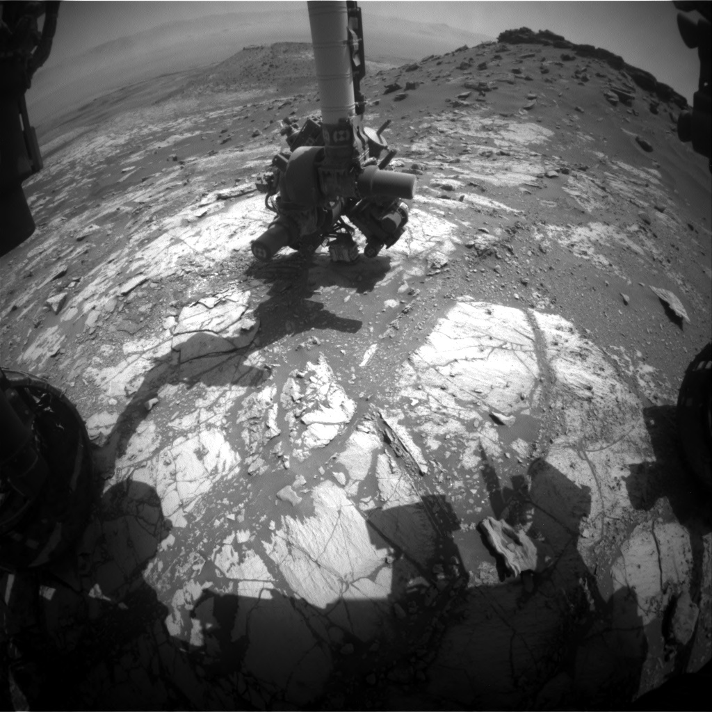Nasa's Mars rover Curiosity acquired this image using its Front Hazard Avoidance Camera (Front Hazcam) on Sol 2665, at drive 0, site number 79