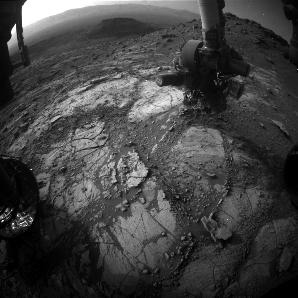Nasa's Mars rover Curiosity acquired this image using its Front Hazard Avoidance Camera (Front Hazcam) on Sol 2666, at drive 0, site number 79
