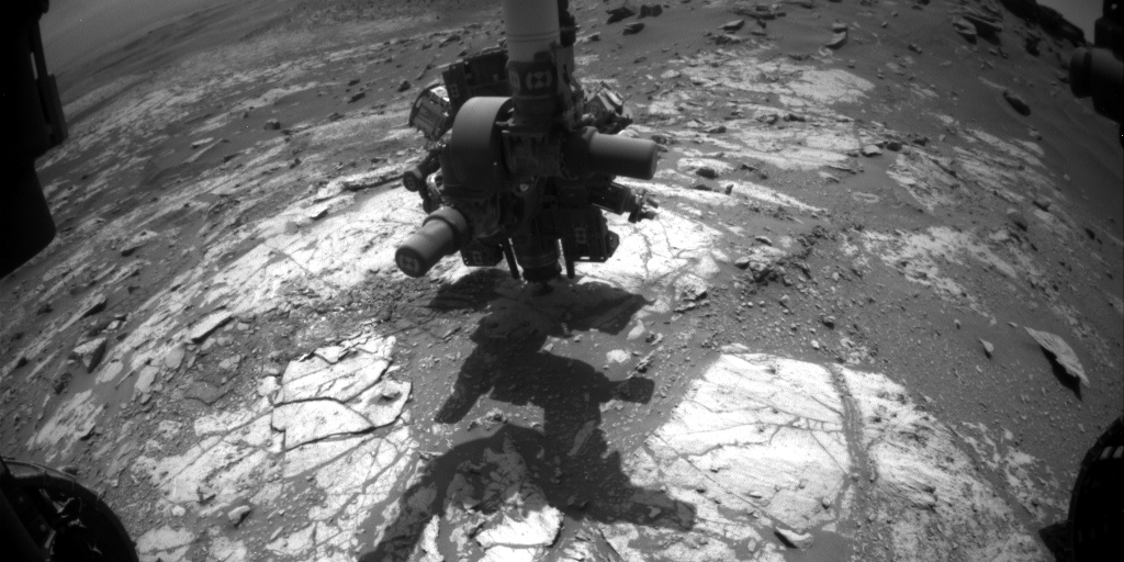 Nasa's Mars rover Curiosity acquired this image using its Front Hazard Avoidance Camera (Front Hazcam) on Sol 2668, at drive 0, site number 79