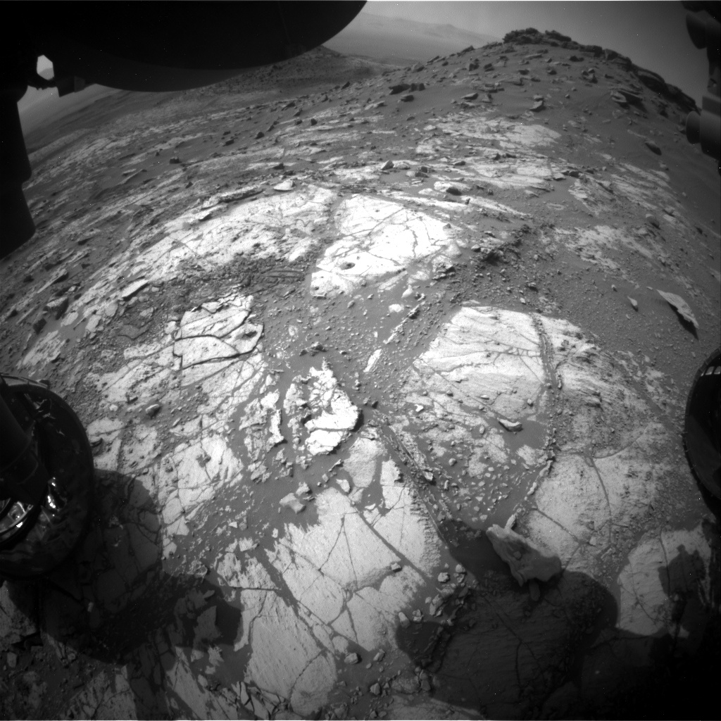 Nasa's Mars rover Curiosity acquired this image using its Front Hazard Avoidance Camera (Front Hazcam) on Sol 2669, at drive 0, site number 79