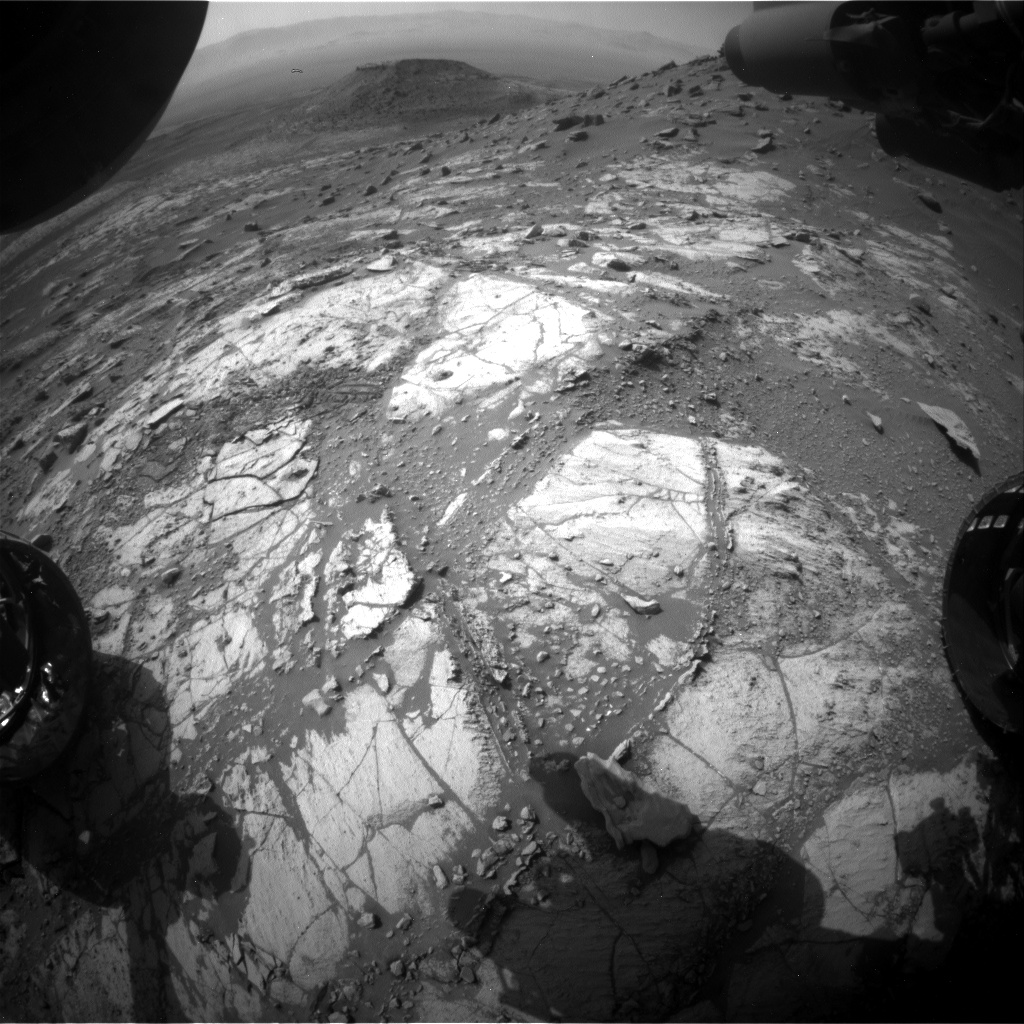 Nasa's Mars rover Curiosity acquired this image using its Front Hazard Avoidance Camera (Front Hazcam) on Sol 2670, at drive 0, site number 79