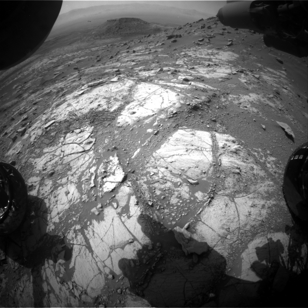 Nasa's Mars rover Curiosity acquired this image using its Front Hazard Avoidance Camera (Front Hazcam) on Sol 2671, at drive 0, site number 79