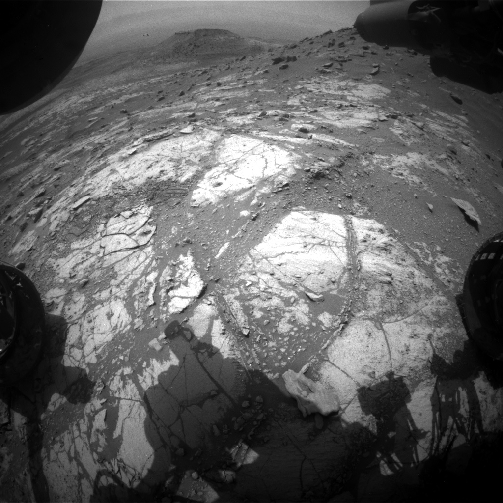 Nasa's Mars rover Curiosity acquired this image using its Front Hazard Avoidance Camera (Front Hazcam) on Sol 2674, at drive 0, site number 79