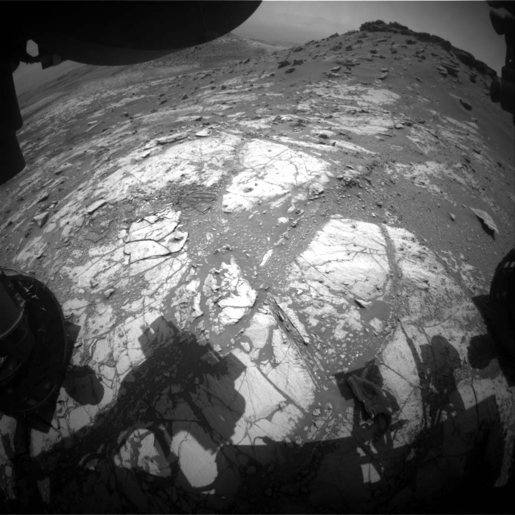 Nasa's Mars rover Curiosity acquired this image using its Front Hazard Avoidance Camera (Front Hazcam) on Sol 2675, at drive 0, site number 79