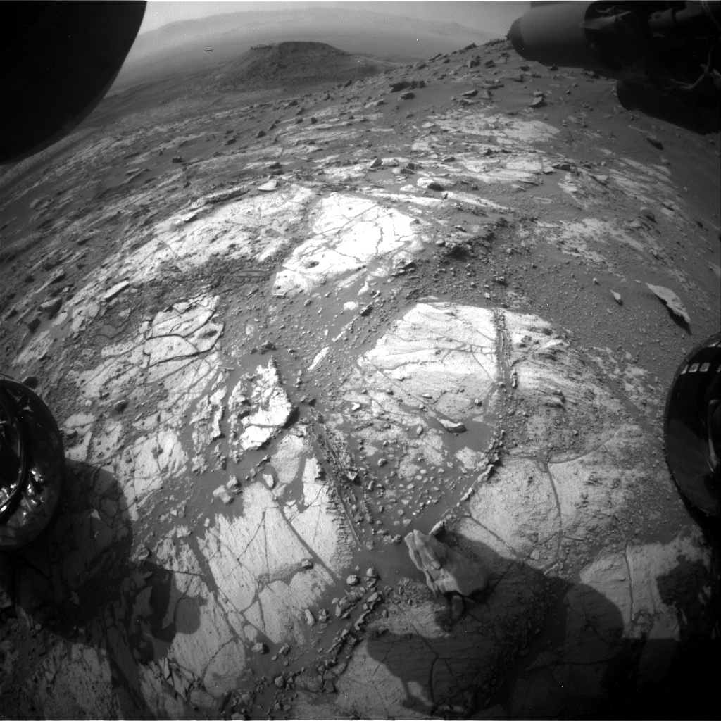 Nasa's Mars rover Curiosity acquired this image using its Front Hazard Avoidance Camera (Front Hazcam) on Sol 2681, at drive 0, site number 79