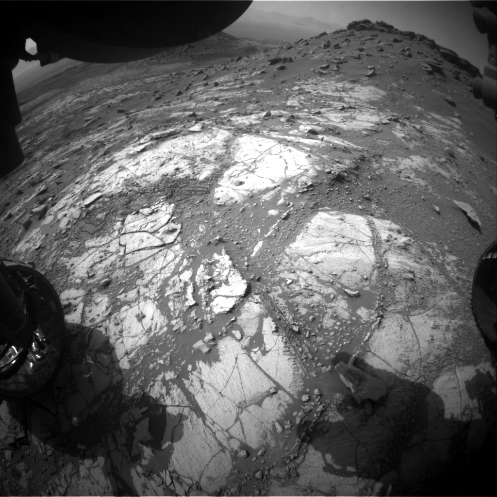 Nasa's Mars rover Curiosity acquired this image using its Front Hazard Avoidance Camera (Front Hazcam) on Sol 2684, at drive 0, site number 79