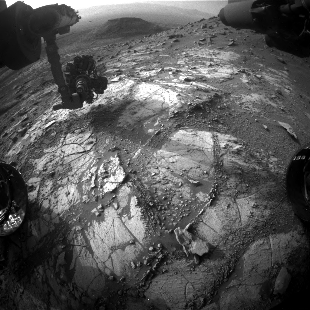 Nasa's Mars rover Curiosity acquired this image using its Front Hazard Avoidance Camera (Front Hazcam) on Sol 2684, at drive 0, site number 79