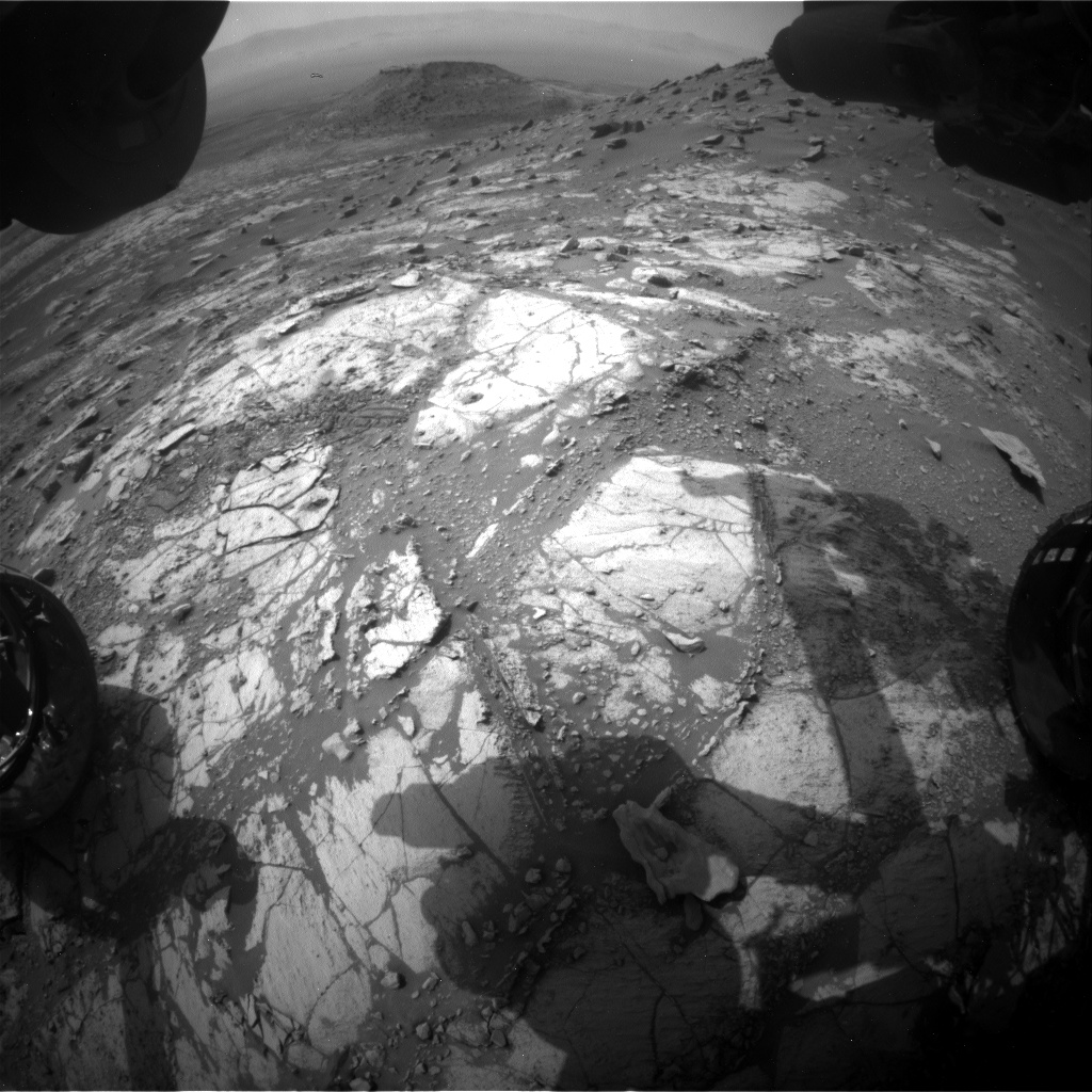 Nasa's Mars rover Curiosity acquired this image using its Front Hazard Avoidance Camera (Front Hazcam) on Sol 2686, at drive 0, site number 79