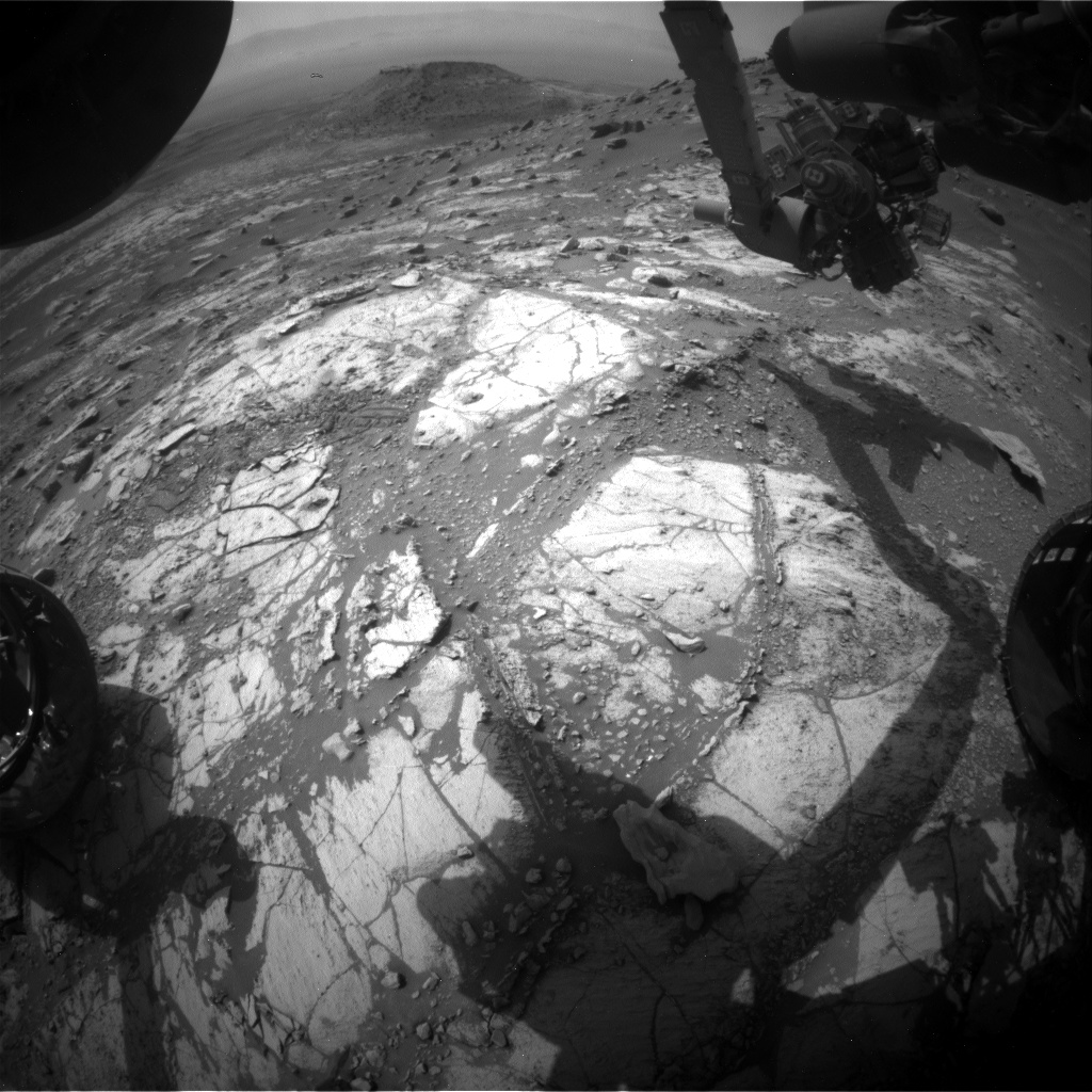 Nasa's Mars rover Curiosity acquired this image using its Front Hazard Avoidance Camera (Front Hazcam) on Sol 2687, at drive 0, site number 79
