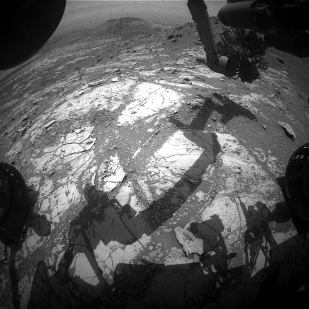 Nasa's Mars rover Curiosity acquired this image using its Front Hazard Avoidance Camera (Front Hazcam) on Sol 2689, at drive 0, site number 79