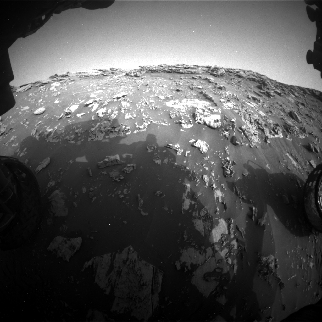 Nasa's Mars rover Curiosity acquired this image using its Front Hazard Avoidance Camera (Front Hazcam) on Sol 2691, at drive 228, site number 79