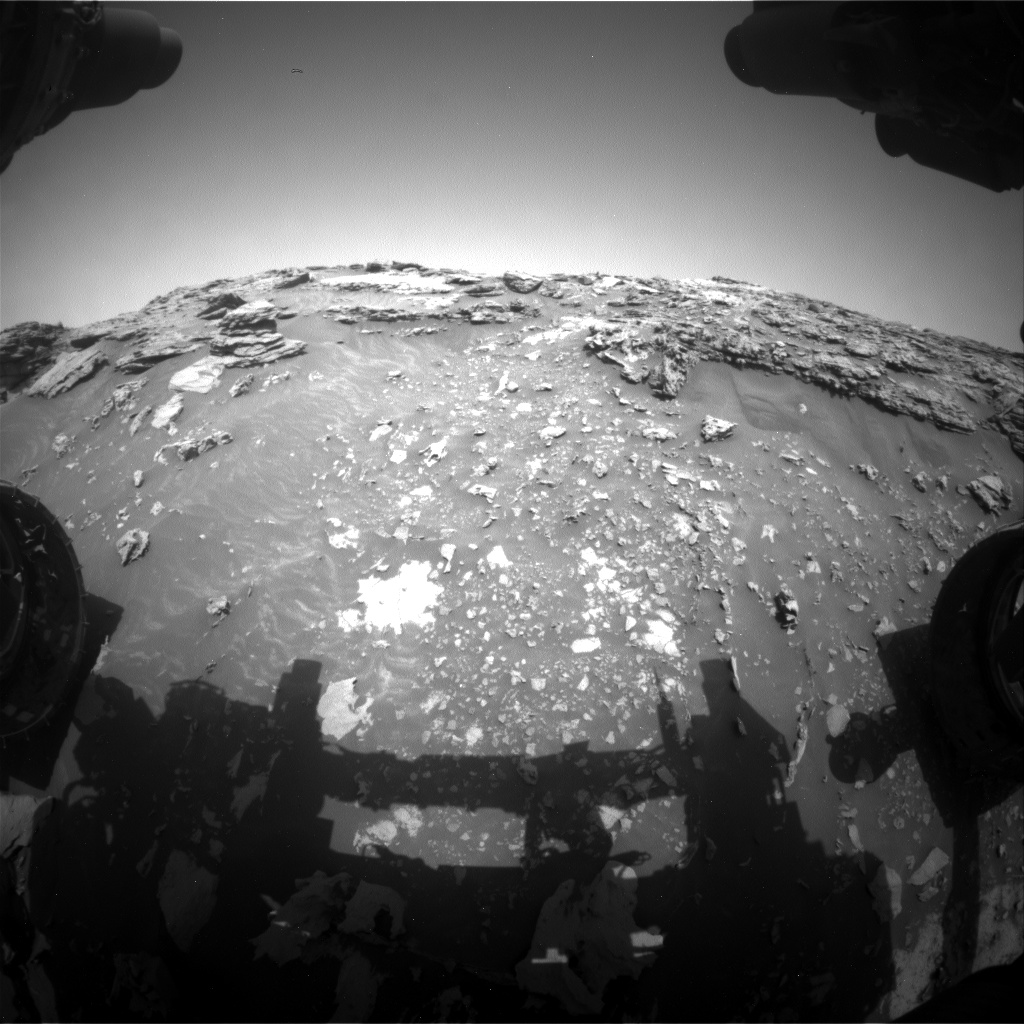 Nasa's Mars rover Curiosity acquired this image using its Front Hazard Avoidance Camera (Front Hazcam) on Sol 2692, at drive 252, site number 79