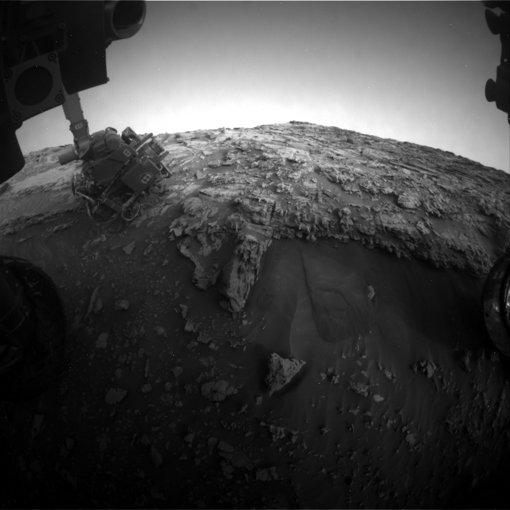 Nasa's Mars rover Curiosity acquired this image using its Front Hazard Avoidance Camera (Front Hazcam) on Sol 2694, at drive 294, site number 79