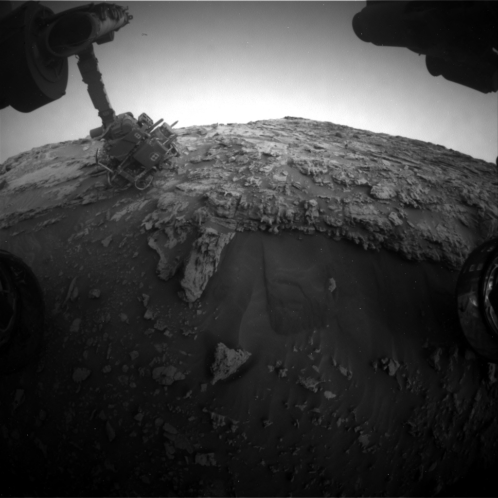 Nasa's Mars rover Curiosity acquired this image using its Front Hazard Avoidance Camera (Front Hazcam) on Sol 2694, at drive 294, site number 79