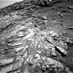 Nasa's Mars rover Curiosity acquired this image using its Left Navigation Camera on Sol 2695, at drive 318, site number 79