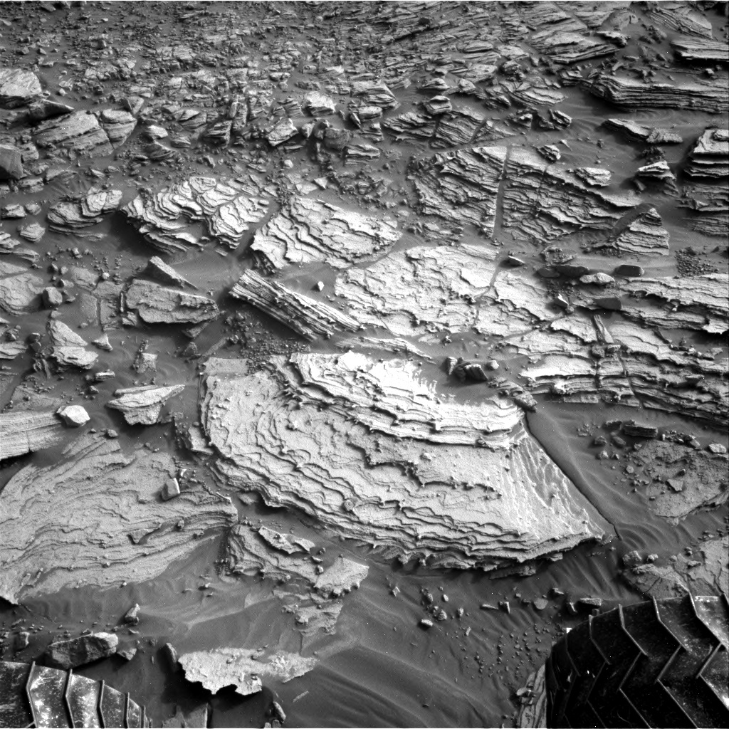 Nasa's Mars rover Curiosity acquired this image using its Right Navigation Camera on Sol 2695, at drive 360, site number 79