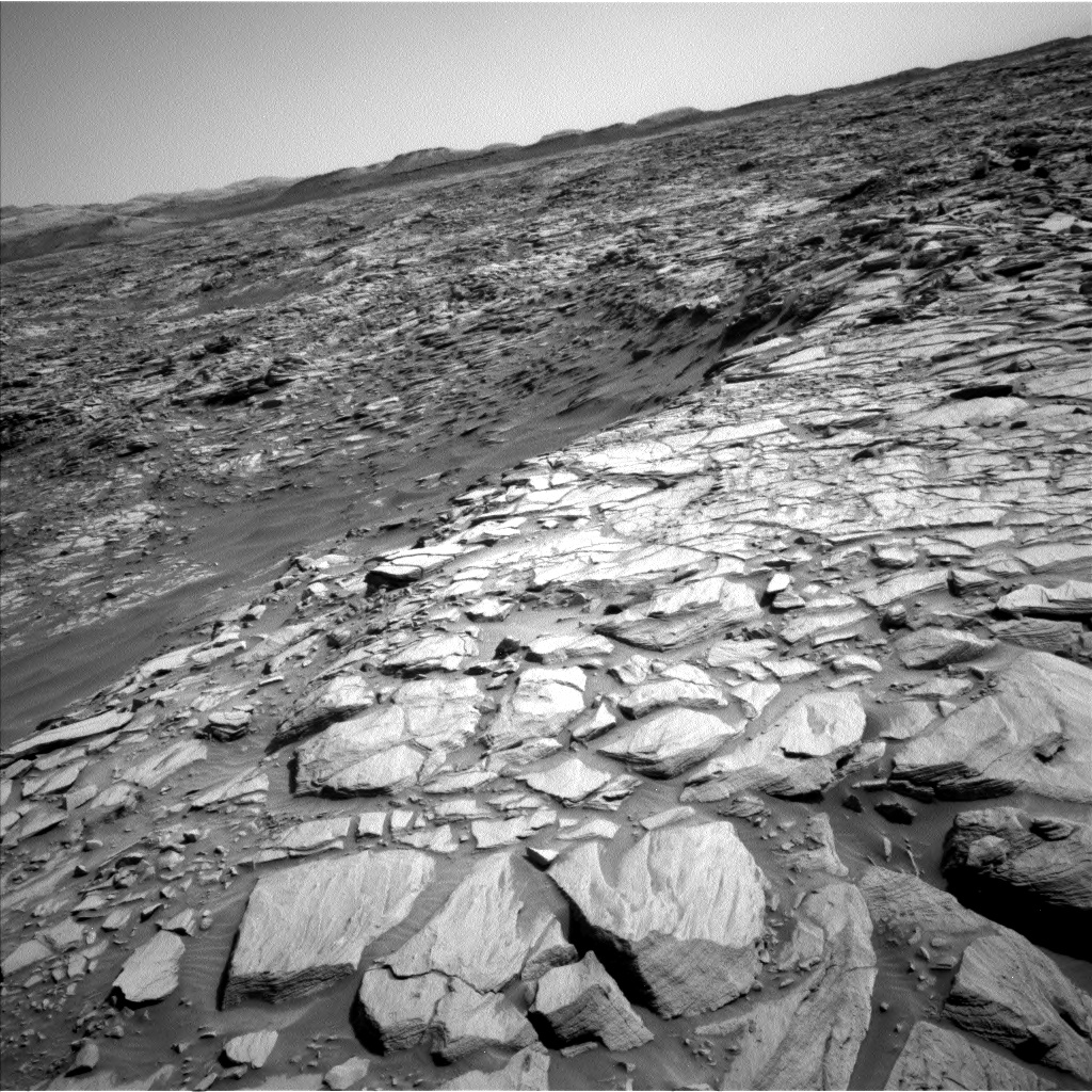 Nasa's Mars rover Curiosity acquired this image using its Left Navigation Camera on Sol 2700, at drive 546, site number 79