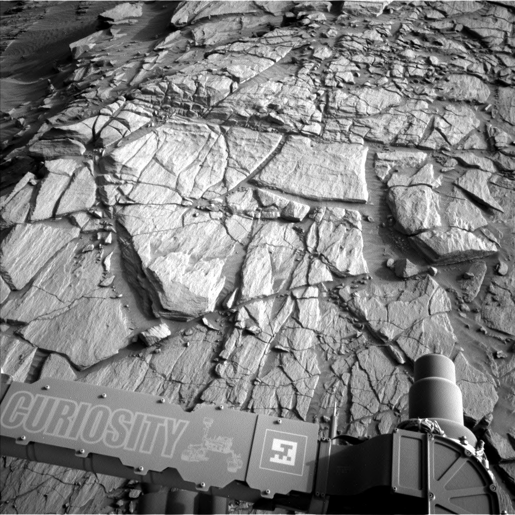 Nasa's Mars rover Curiosity acquired this image using its Left Navigation Camera on Sol 2700, at drive 588, site number 79