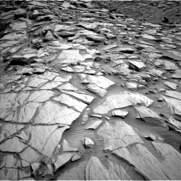 Nasa's Mars rover Curiosity acquired this image using its Left Navigation Camera on Sol 2702, at drive 648, site number 79