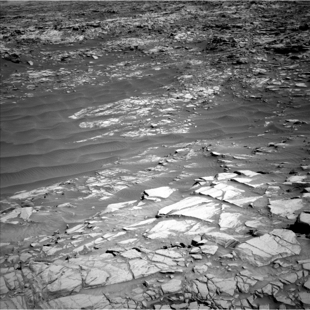 Nasa's Mars rover Curiosity acquired this image using its Left Navigation Camera on Sol 2702, at drive 654, site number 79