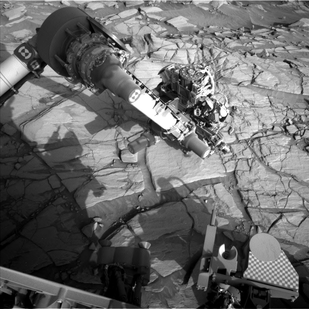 Nasa's Mars rover Curiosity acquired this image using its Left Navigation Camera on Sol 2703, at drive 654, site number 79