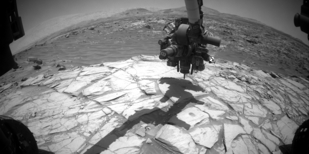 Nasa's Mars rover Curiosity acquired this image using its Front Hazard Avoidance Camera (Front Hazcam) on Sol 2711, at drive 654, site number 79