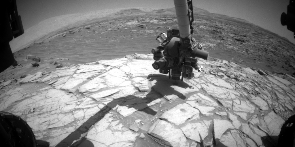 Nasa's Mars rover Curiosity acquired this image using its Front Hazard Avoidance Camera (Front Hazcam) on Sol 2711, at drive 654, site number 79