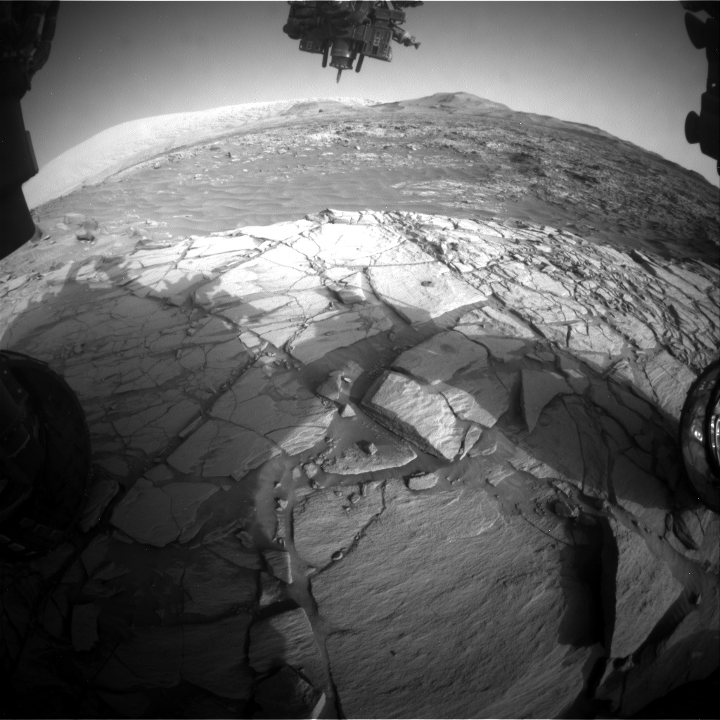 Nasa's Mars rover Curiosity acquired this image using its Front Hazard Avoidance Camera (Front Hazcam) on Sol 2713, at drive 654, site number 79