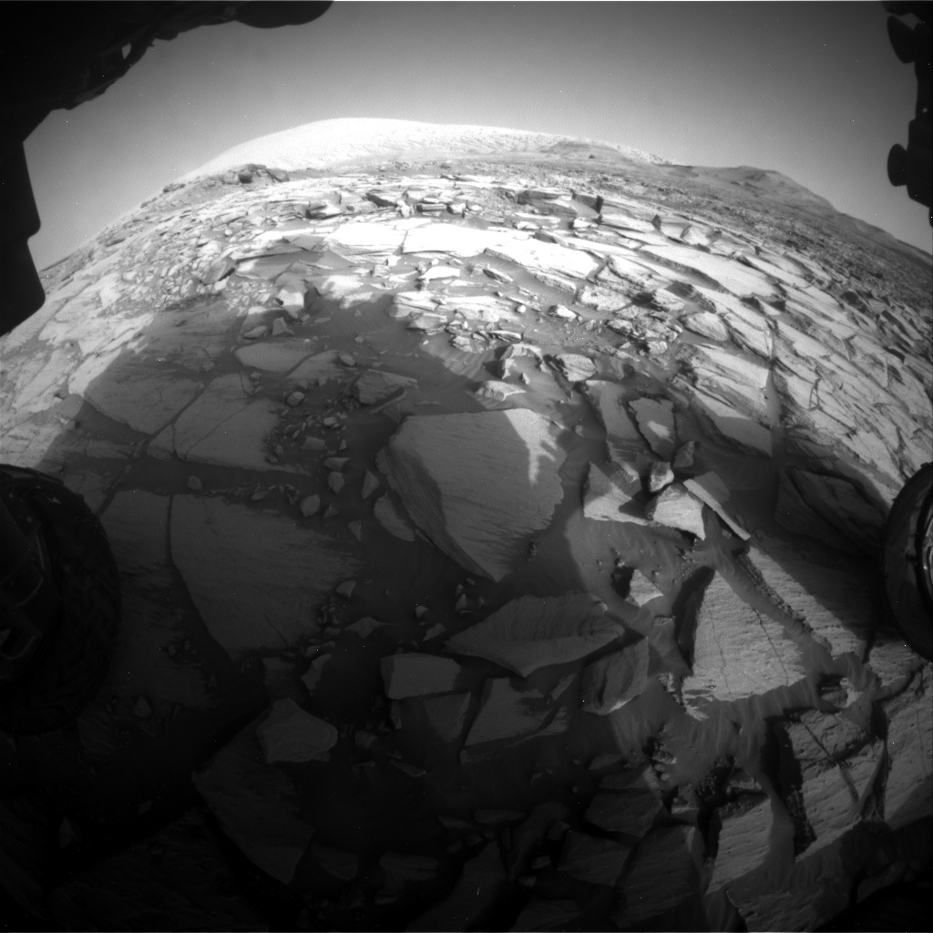 Nasa's Mars rover Curiosity acquired this image using its Front Hazard Avoidance Camera (Front Hazcam) on Sol 2729, at drive 720, site number 79