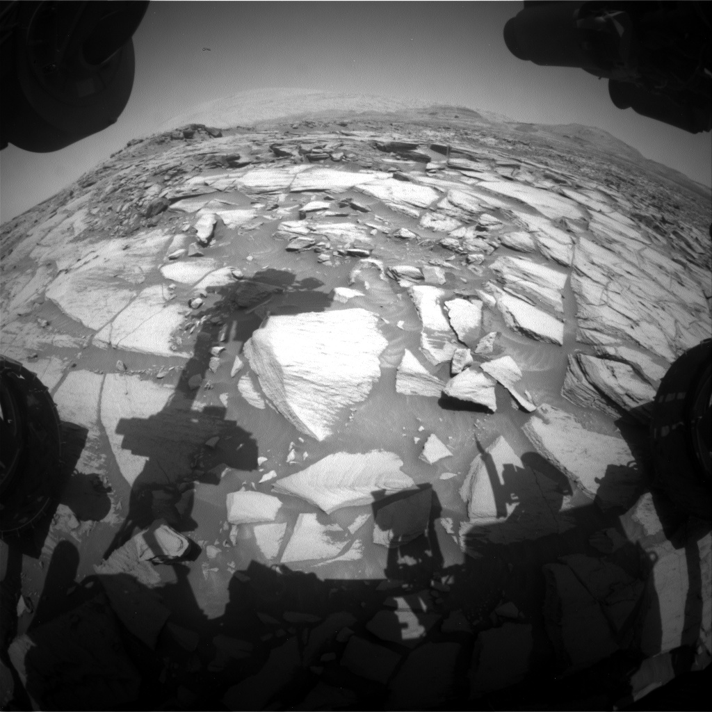 Nasa's Mars rover Curiosity acquired this image using its Front Hazard Avoidance Camera (Front Hazcam) on Sol 2730, at drive 720, site number 79