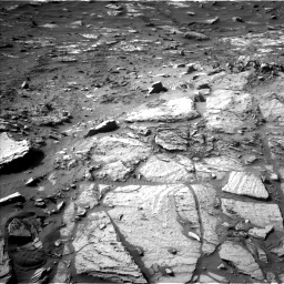 Nasa's Mars rover Curiosity acquired this image using its Left Navigation Camera on Sol 2732, at drive 966, site number 79