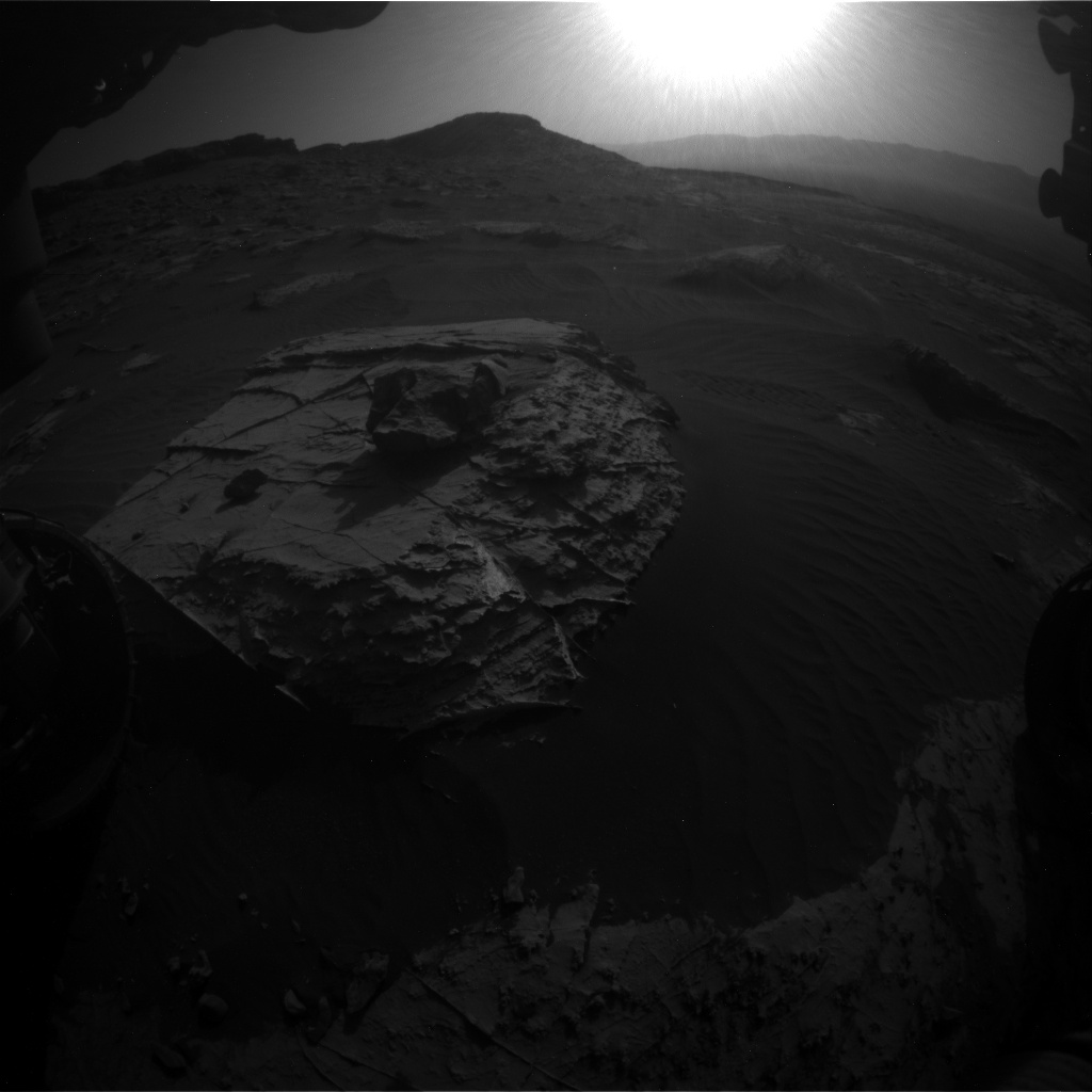 Nasa's Mars rover Curiosity acquired this image using its Front Hazard Avoidance Camera (Front Hazcam) on Sol 2734, at drive 1222, site number 79