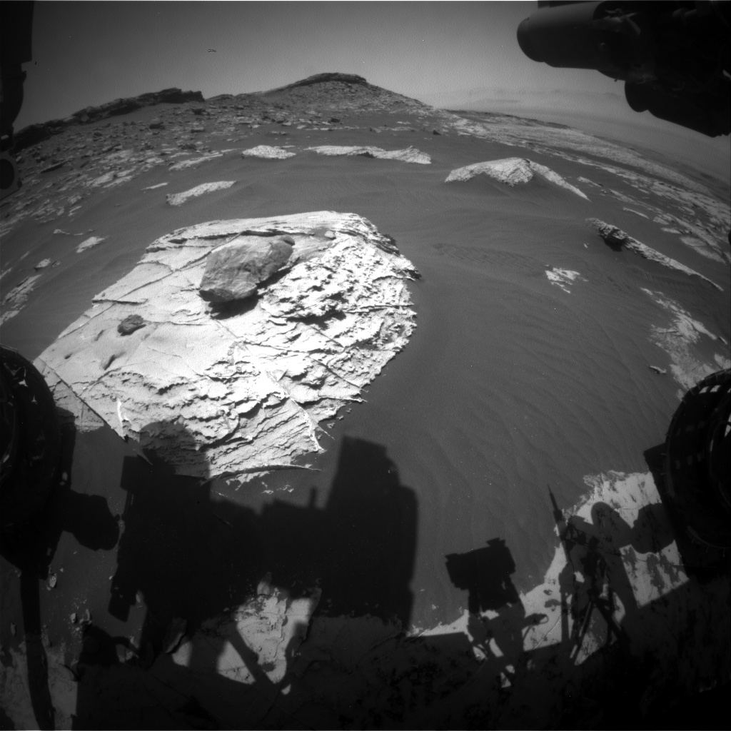 Nasa's Mars rover Curiosity acquired this image using its Front Hazard Avoidance Camera (Front Hazcam) on Sol 2738, at drive 1222, site number 79
