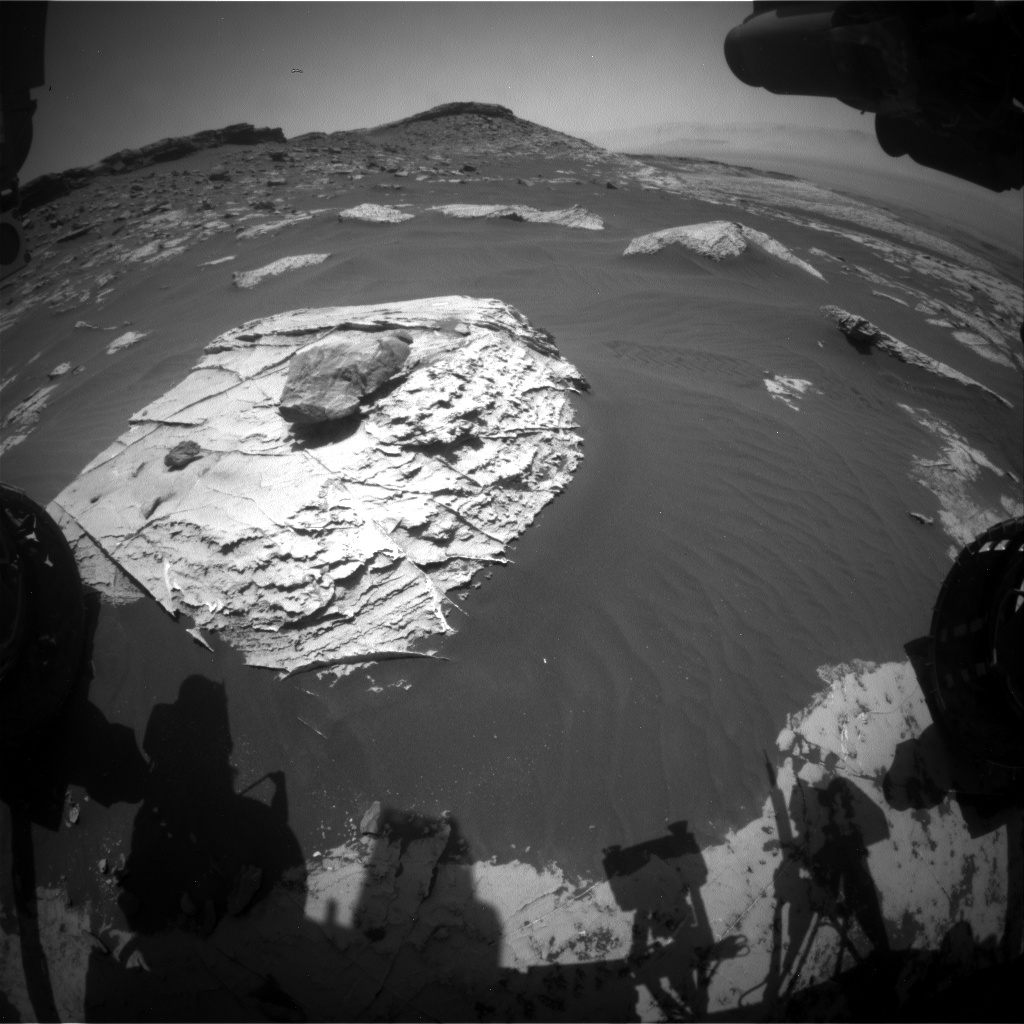 Nasa's Mars rover Curiosity acquired this image using its Front Hazard Avoidance Camera (Front Hazcam) on Sol 2739, at drive 1222, site number 79