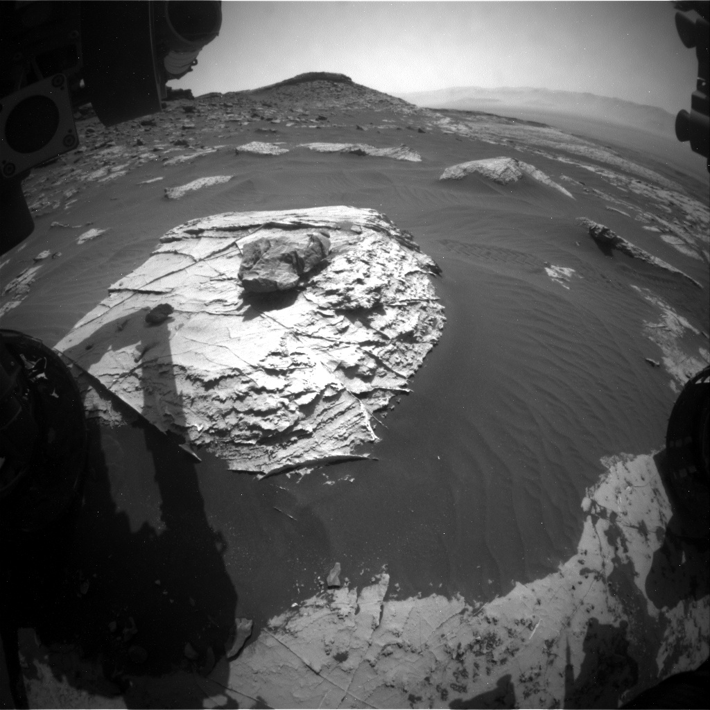 Nasa's Mars rover Curiosity acquired this image using its Front Hazard Avoidance Camera (Front Hazcam) on Sol 2741, at drive 1222, site number 79